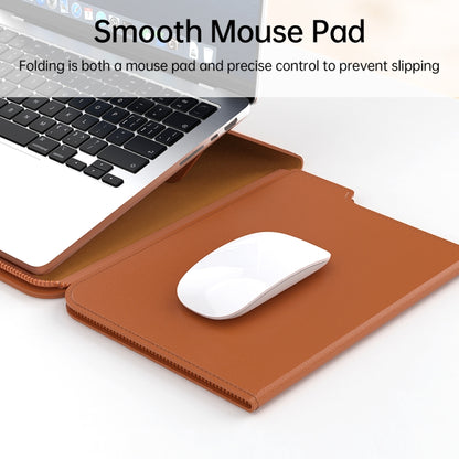 Multifunctional Laptop PU Magnetic Stand Split Liner Bag with Mouse Pad Function, Size:13-14 inch(Black) - 13.3 inch by PMC Jewellery | Online Shopping South Africa | PMC Jewellery | Buy Now Pay Later Mobicred