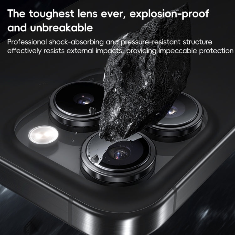 For iPhone 16 Pro Max Benks King Kong Series Corning Single Metal Lens Protective Film(Silver) - iPhone 16 Pro Max Tempered Glass by Benks | Online Shopping South Africa | PMC Jewellery | Buy Now Pay Later Mobicred