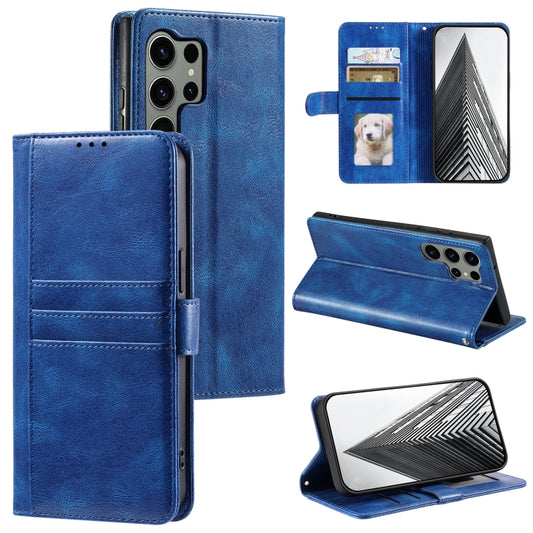 For Samsung Galaxy S25 Ultra 5G Simple 6-Card Wallet Leather Phone Case(Blue) - Galaxy S25 Ultra 5G Cases by PMC Jewellery | Online Shopping South Africa | PMC Jewellery | Buy Now Pay Later Mobicred