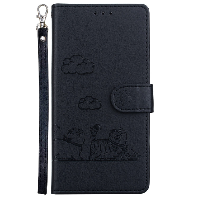 For Redmi K70 / K70 Pro Cute Cats RFID Leather Phone Case(Black) - Xiaomi Cases by PMC Jewellery | Online Shopping South Africa | PMC Jewellery | Buy Now Pay Later Mobicred
