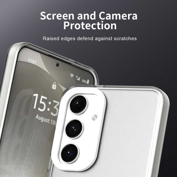 For Samsung Galaxy S25 5G Candy PC Hybrid TPU Shockproof Phone Case(White) - Galaxy S25 5G Cases by PMC Jewellery | Online Shopping South Africa | PMC Jewellery | Buy Now Pay Later Mobicred