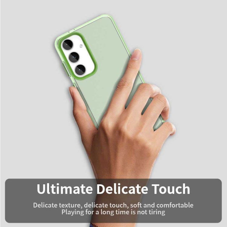 For Samsung Galaxy S25 5G Candy PC Hybrid TPU Shockproof Phone Case(Green) - Galaxy S25 5G Cases by PMC Jewellery | Online Shopping South Africa | PMC Jewellery | Buy Now Pay Later Mobicred