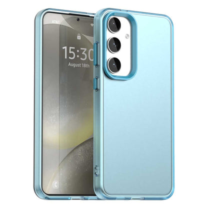 For Samsung Galaxy S25+ 5G Candy PC Hybrid TPU Shockproof Phone Case(Blue) - Galaxy S25+ 5G Cases by PMC Jewellery | Online Shopping South Africa | PMC Jewellery | Buy Now Pay Later Mobicred