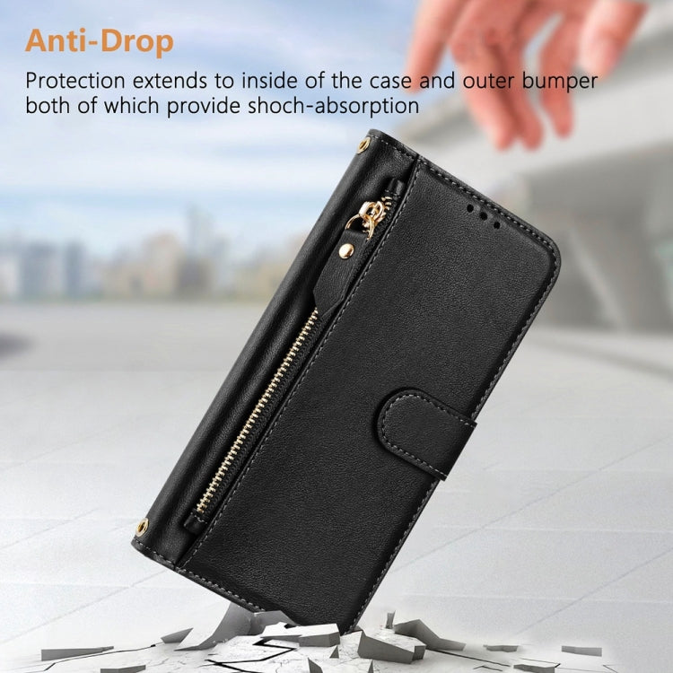 For Ulefone Note 17 Pro Multi-Card Slots Zipper Wallet Leather Phone Case(Black) - Ulefone Cases by PMC Jewellery | Online Shopping South Africa | PMC Jewellery | Buy Now Pay Later Mobicred