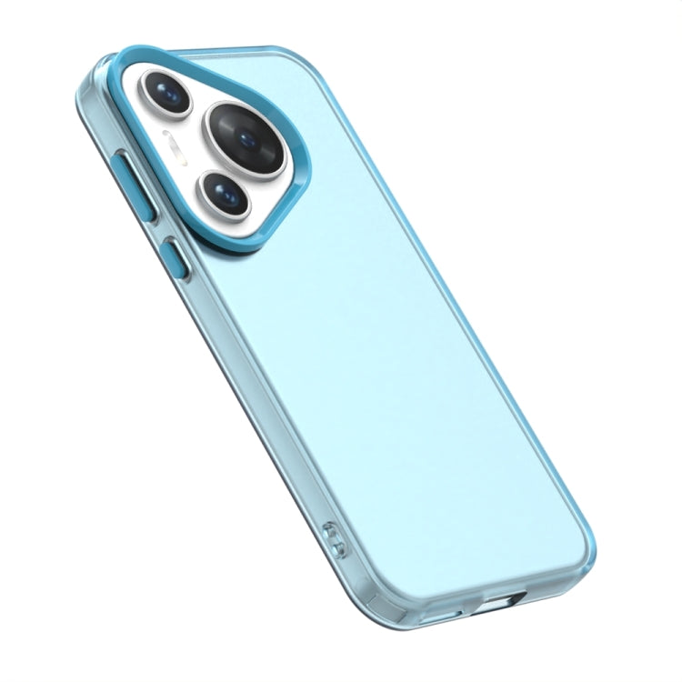 For Huawei Pura 70 Candy PC Hybrid TPU Shockproof Phone Case(Blue) - Huawei Cases by PMC Jewellery | Online Shopping South Africa | PMC Jewellery | Buy Now Pay Later Mobicred