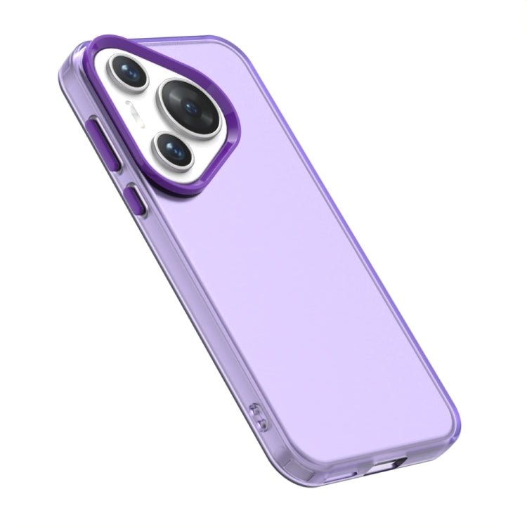 For Huawei Pura 70 Candy PC Hybrid TPU Shockproof Phone Case(Purple) - Huawei Cases by PMC Jewellery | Online Shopping South Africa | PMC Jewellery | Buy Now Pay Later Mobicred