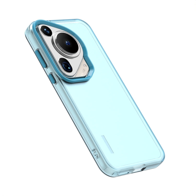 For Huawei Pura 70 Ultra Candy PC Hybrid TPU Shockproof Phone Case(Blue) - Huawei Cases by PMC Jewellery | Online Shopping South Africa | PMC Jewellery | Buy Now Pay Later Mobicred