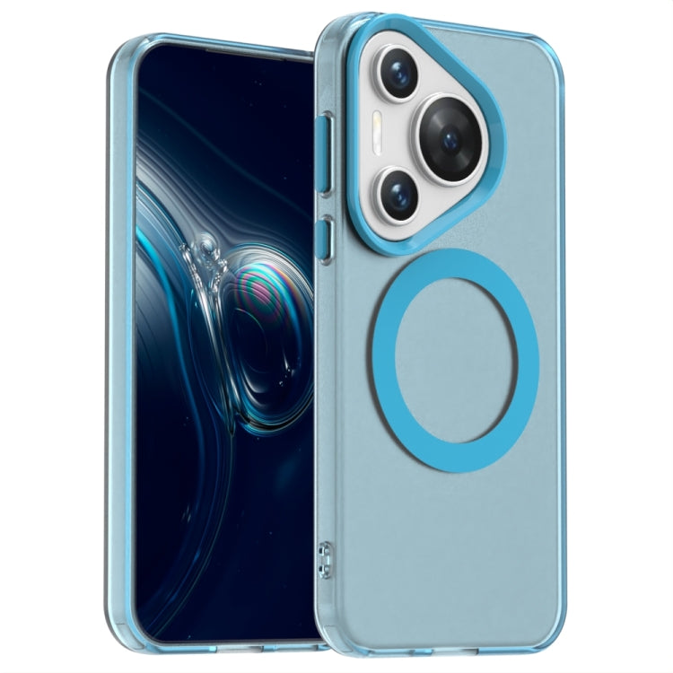 For Huawei Pura 70 Pro+ Candy Magsafe PC Hybrid TPU Phone Case(Blue) - Huawei Cases by PMC Jewellery | Online Shopping South Africa | PMC Jewellery | Buy Now Pay Later Mobicred