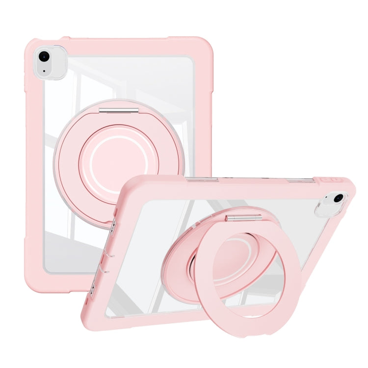 For iPad Air 11 2025 / 2024 / 10.9 2022 Crystal Armor PC Hybrid TPU Tablet Case(Pink) - iPad Air 11 2025 / 2024 Cases by PMC Jewellery | Online Shopping South Africa | PMC Jewellery | Buy Now Pay Later Mobicred