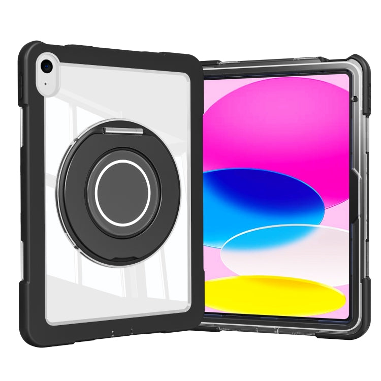 For iPad 2025 / 2022 Crystal Armor PC Hybrid TPU Tablet Case(Black) - iPad 2025 / 2022 Cases by PMC Jewellery | Online Shopping South Africa | PMC Jewellery | Buy Now Pay Later Mobicred