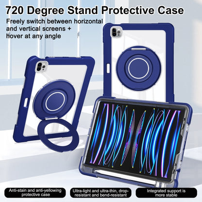 For iPad Pro 11 2022 / 2021 / 2020 Crystal Armor PC Hybrid TPU Tablet Case(Dark Blue) - iPad Pro 11 (2022/2021) Cases by PMC Jewellery | Online Shopping South Africa | PMC Jewellery | Buy Now Pay Later Mobicred