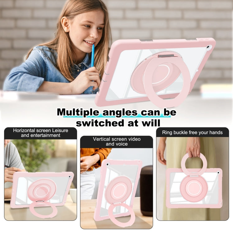 For iPad 10.2 2021 / 2020 / 2019 Crystal Armor PC Hybrid TPU Tablet Case(Pink) - iPad 10.2 Cases by PMC Jewellery | Online Shopping South Africa | PMC Jewellery | Buy Now Pay Later Mobicred