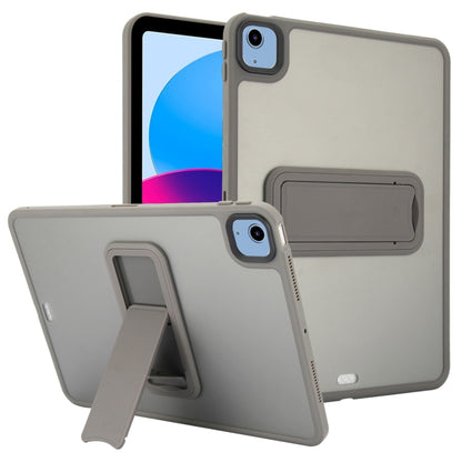 For iPad 2025 / 2022 Skin Feel Holder PC Hybrid TPU Tablet Case(Grey) - iPad 2025 / 2022 Cases by PMC Jewellery | Online Shopping South Africa | PMC Jewellery | Buy Now Pay Later Mobicred