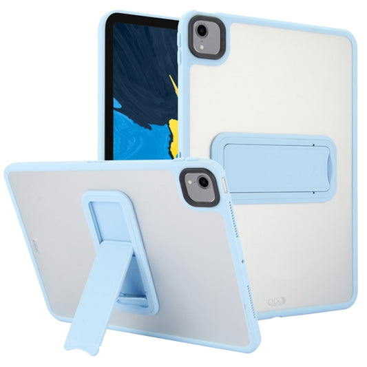 For iPad Pro 11 2018 Skin Feel Holder PC Hybrid TPU Tablet Case(Light Blue) - iPad Pro 11 (2018) Cases by PMC Jewellery | Online Shopping South Africa | PMC Jewellery | Buy Now Pay Later Mobicred