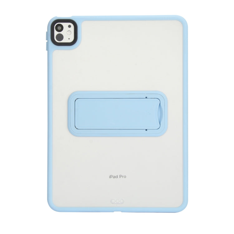 For iPad Pro 11 2018 Skin Feel Holder PC Hybrid TPU Tablet Case(Light Blue) - iPad Pro 11 (2018) Cases by PMC Jewellery | Online Shopping South Africa | PMC Jewellery | Buy Now Pay Later Mobicred