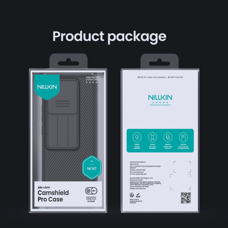 For Xiaomi 14T Pro NILLKIN CamShield Pro PC Phone Case(Black) - free shipping - PMC Jewellery - Order now!