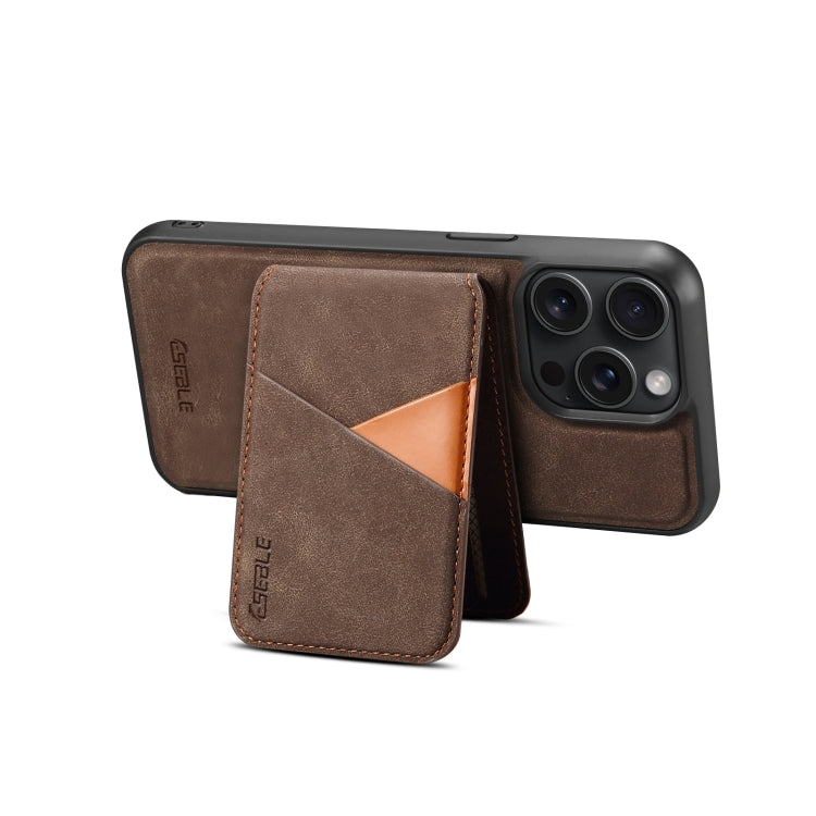 For iPhone 16 Pro ESEBLE E2 Retro Texture Card Slots MagSafe RFID Leather Case(Coffee) - iPhone 16 Pro Cases by ESEBLE | Online Shopping South Africa | PMC Jewellery | Buy Now Pay Later Mobicred