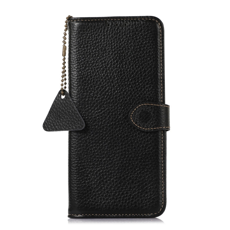 For Honor Play 60 Plus Genuine Leather Litchi Texture RFID Leather Phone Case(Black) - free shipping - PMC TechLife - Order now!