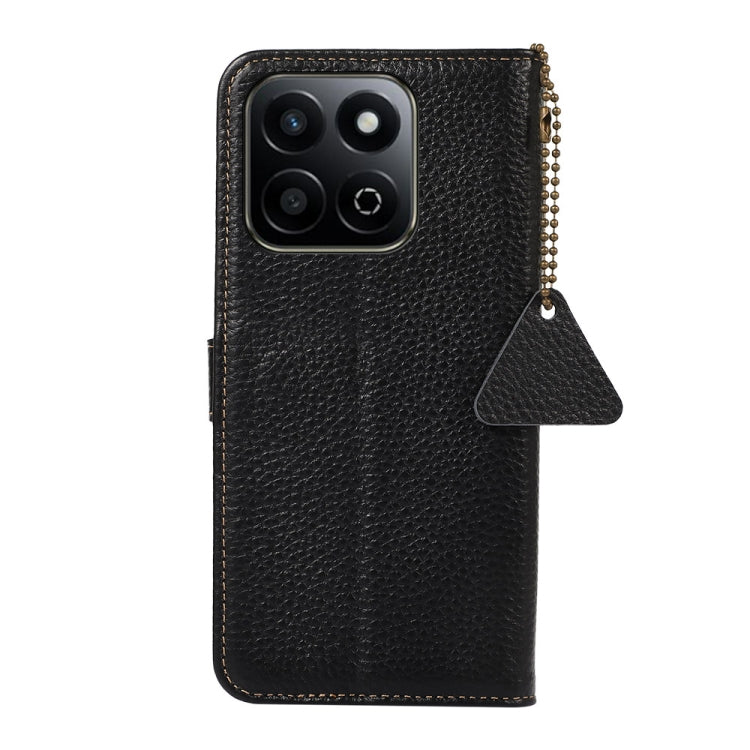 For Honor Play 60 Plus Genuine Leather Litchi Texture RFID Leather Phone Case(Black) - free shipping - PMC TechLife - Order now!