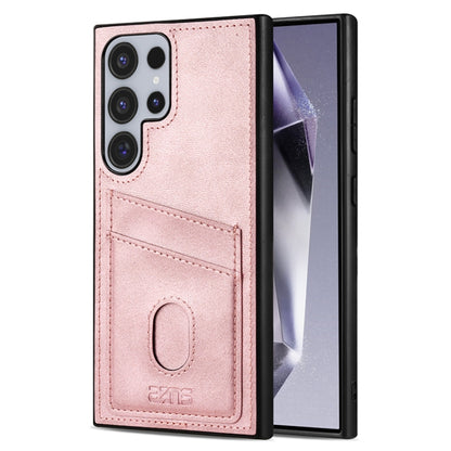 For Samsung Galaxy S24 Ultra 5G AZNS K1 Series Card Slot Business Phone Case(Pink) - Galaxy S24 Ultra 5G Cases by AZNS | Online Shopping South Africa | PMC Jewellery | Buy Now Pay Later Mobicred