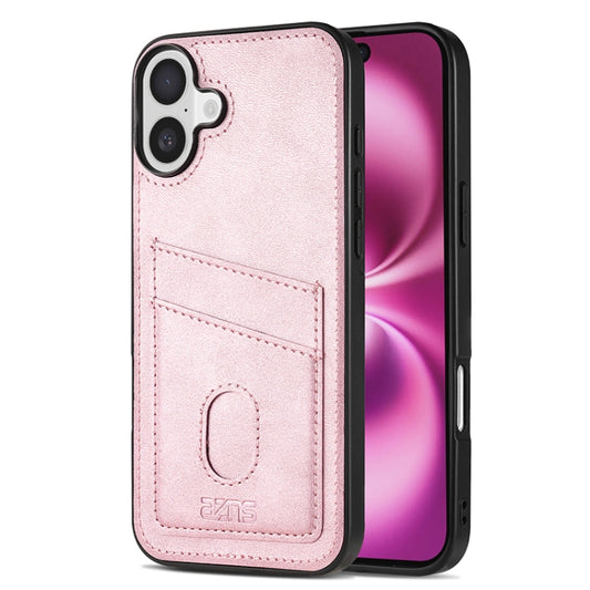 For iPhone 16 Plus AZNS K1 Series Card Slot Business Phone Case(Pink) - iPhone 16 Plus Cases by AZNS | Online Shopping South Africa | PMC Jewellery | Buy Now Pay Later Mobicred