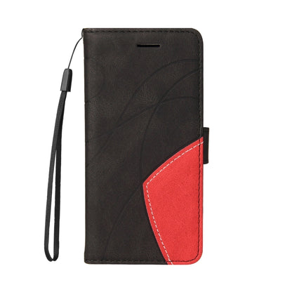 For Samsung Galaxy S25 / S24 5G Dual-color Splicing Flip Leather Phone Case(Black) - Galaxy S25 5G Cases by PMC Jewellery | Online Shopping South Africa | PMC Jewellery | Buy Now Pay Later Mobicred