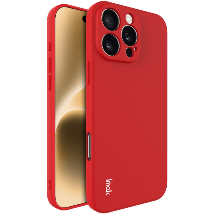 For iPhone 16 Pro imak UC-4 Series Straight Edge TPU Phone Case(Red) - iPhone 16 Pro Cases by imak | Online Shopping South Africa | PMC Jewellery | Buy Now Pay Later Mobicred