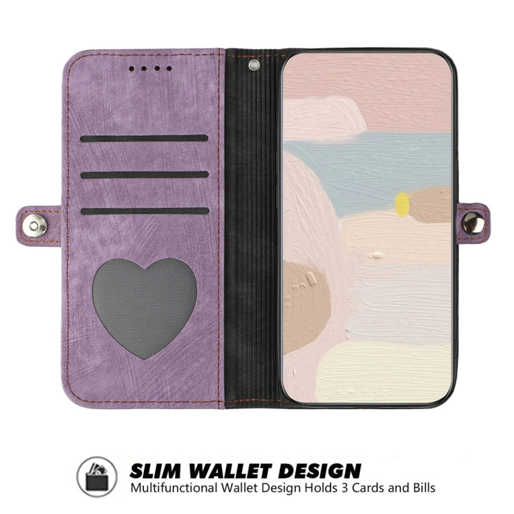 For Samsung Galaxy S25 5G Side Buckle Double Fold Hand Strap Leather Phone Case(Purple) - Galaxy S25 5G Cases by PMC Jewellery | Online Shopping South Africa | PMC Jewellery | Buy Now Pay Later Mobicred