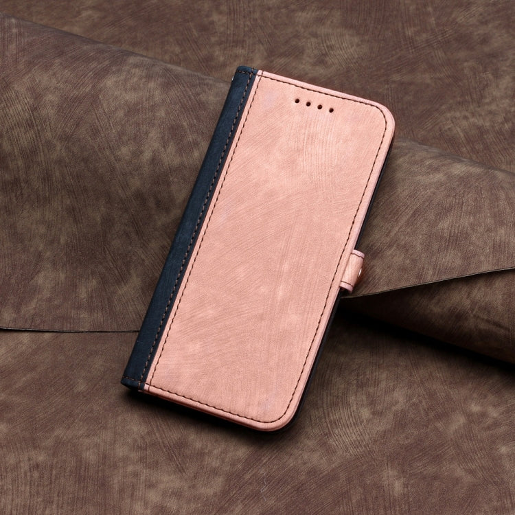 For Samsung Galaxy S25 5G Side Buckle Double Fold Hand Strap Leather Phone Case(Pink) - Galaxy S25 5G Cases by PMC Jewellery | Online Shopping South Africa | PMC Jewellery | Buy Now Pay Later Mobicred