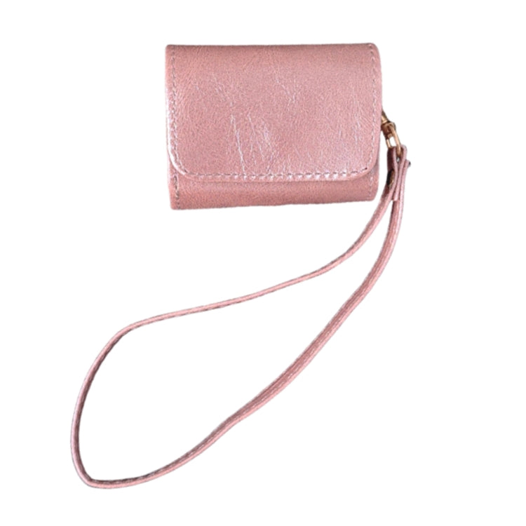 For AirPods Pro 2 Cowhide Texture PU Headset Shockproof Case(Pink) - free shipping - PMC Jewellery - Order now!