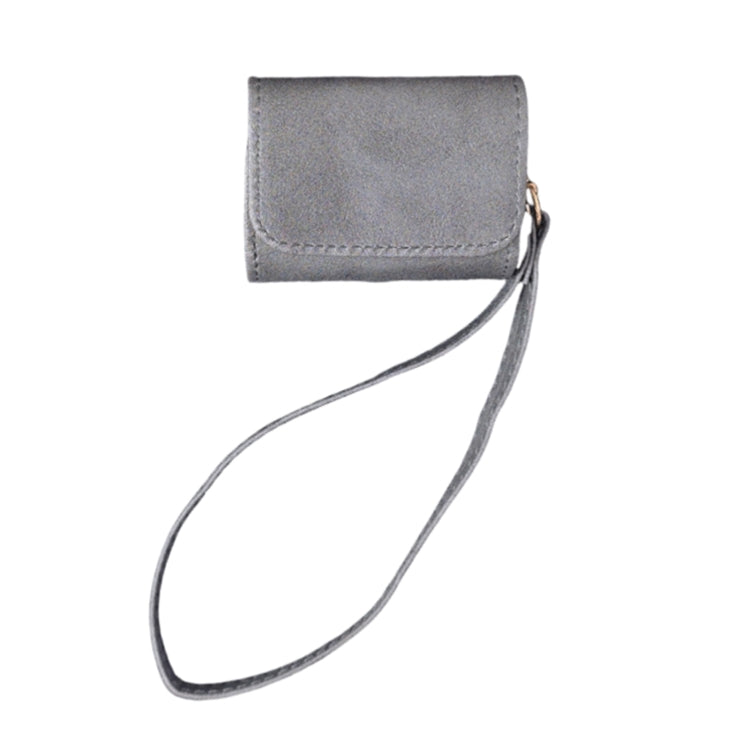 For AirPods Pro Cowhide Texture PU Headset Shockproof Case(Grey) - For AirPods Pro by PMC Jewellery | Online Shopping South Africa | PMC Jewellery | Buy Now Pay Later Mobicred