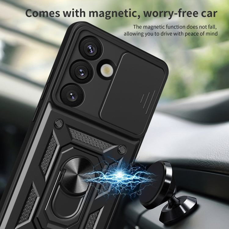For Samsung Galaxy S25 5G Sliding Camera Cover Design TPU+PC Phone Case(Blue) - Galaxy S25 5G Cases by PMC Jewellery | Online Shopping South Africa | PMC Jewellery | Buy Now Pay Later Mobicred