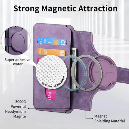 For iPhone 16 CaseNeo MagSafe RFID Anti-theft Retro Leather Phone Case(Purple) - iPhone 16 Cases by CaseNeo | Online Shopping South Africa | PMC Jewellery | Buy Now Pay Later Mobicred