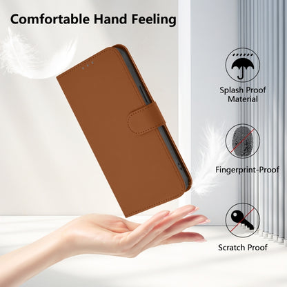 For Ulefone Note 18 Ultra Skin Feel Solid Color Leather Phone Case with Lanyard(Brown) - Ulefone Cases by PMC Jewellery | Online Shopping South Africa | PMC Jewellery | Buy Now Pay Later Mobicred