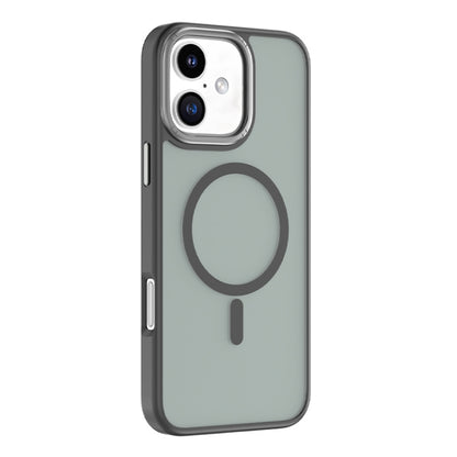 For iPhone 16 Mutural Skin Feel Series Frosted MagSafe Magnetic Phone Case(Black) - iPhone 16 Cases by Mutural | Online Shopping South Africa | PMC Jewellery | Buy Now Pay Later Mobicred