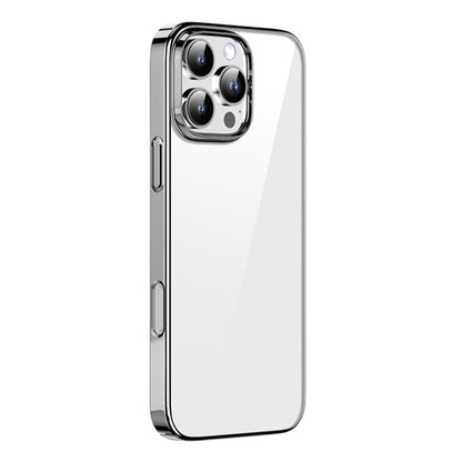 For iPhone 16 Pro Mutural Jiantou Series Electroplating Hybrid PC Phone Case(Grey) - iPhone 16 Pro Cases by Mutural | Online Shopping South Africa | PMC Jewellery | Buy Now Pay Later Mobicred