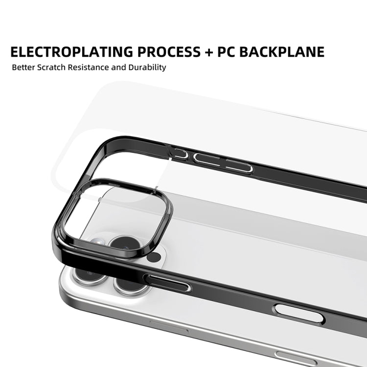 For iPhone 16 Pro Max Mutural Jiantou Series Electroplating Hybrid PC Phone Case(Silver) - iPhone 16 Pro Max Cases by Mutural | Online Shopping South Africa | PMC Jewellery | Buy Now Pay Later Mobicred