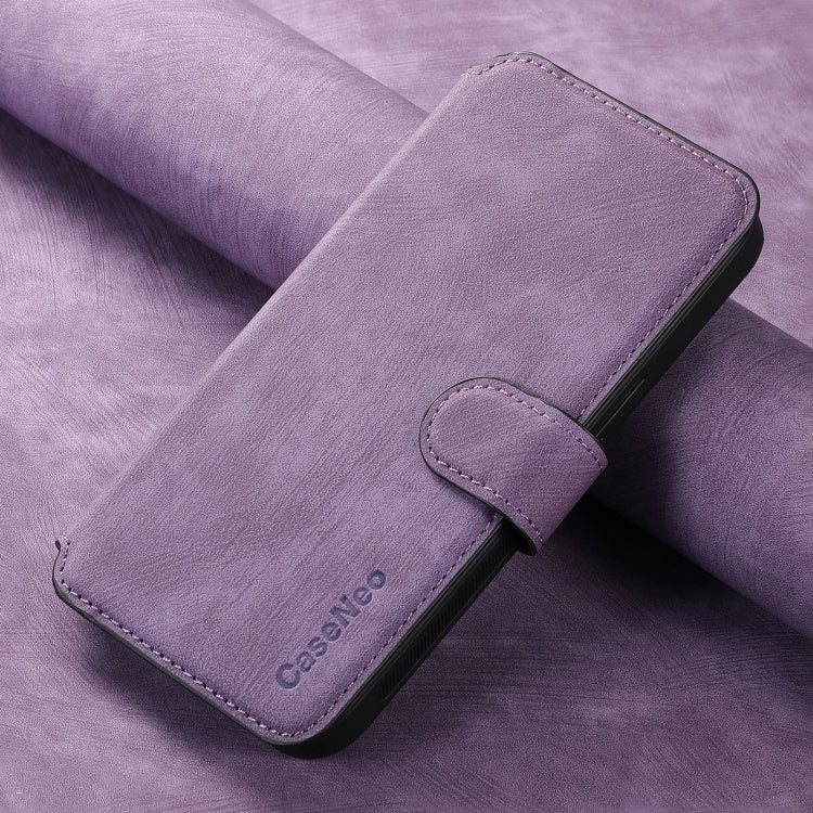 For Motorola Moto G Stylus 5G 2024 CaseNeo MagSafe RFID Anti-theft Retro Leather Phone Case(Purple) - Motorola Cases by CaseNeo | Online Shopping South Africa | PMC Jewellery | Buy Now Pay Later Mobicred