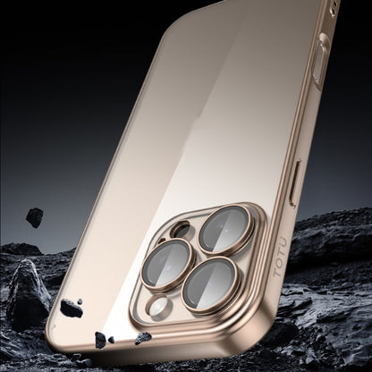 For iPhone 16 Pro Max TOTU PC-2 Soft Jane Series Electroplated TPU Phone Case with Lens Film(Silver) - iPhone 16 Pro Max Cases by TOTUDESIGN | Online Shopping South Africa | PMC Jewellery | Buy Now Pay Later Mobicred