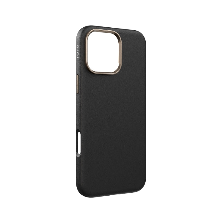 For iPhone 16 Pro TOTU PC-17 Mulsanne Series Plain Leather MagSafe Magnetic Phone Case(Black) - iPhone 16 Pro Cases by TOTUDESIGN | Online Shopping South Africa | PMC Jewellery | Buy Now Pay Later Mobicred