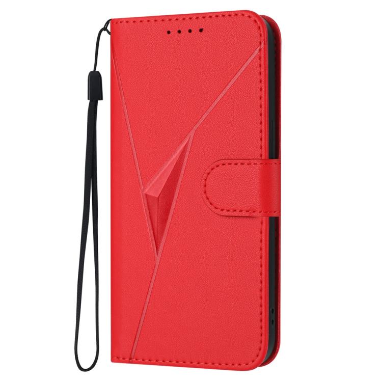 For iPhone 17 Triangle Pattern Buckle Clasp Leather Phone Case(Red) - free shipping - PMc TechLife - Order now!