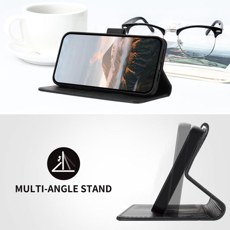 For iPhone 17 Pro Triangle Pattern Buckle Clasp Leather Phone Case(Black) - free shipping - PMc TechLife - Order now!