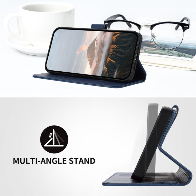 For iPhone 17 Pro Triangle Pattern Buckle Clasp Leather Phone Case(Royal Blue) - free shipping - PMc TechLife - Order now!
