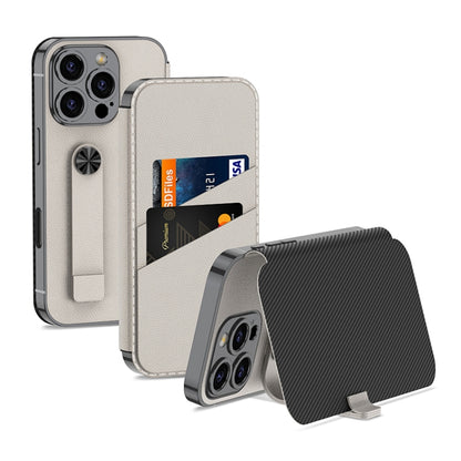 For iPhone 16 Pro Max GKK Plating Phantom Flip Leather MagSafe Phone Case(Titanium Gray) - iPhone 16 Pro Max Cases by GKK | Online Shopping South Africa | PMC Jewellery | Buy Now Pay Later Mobicred