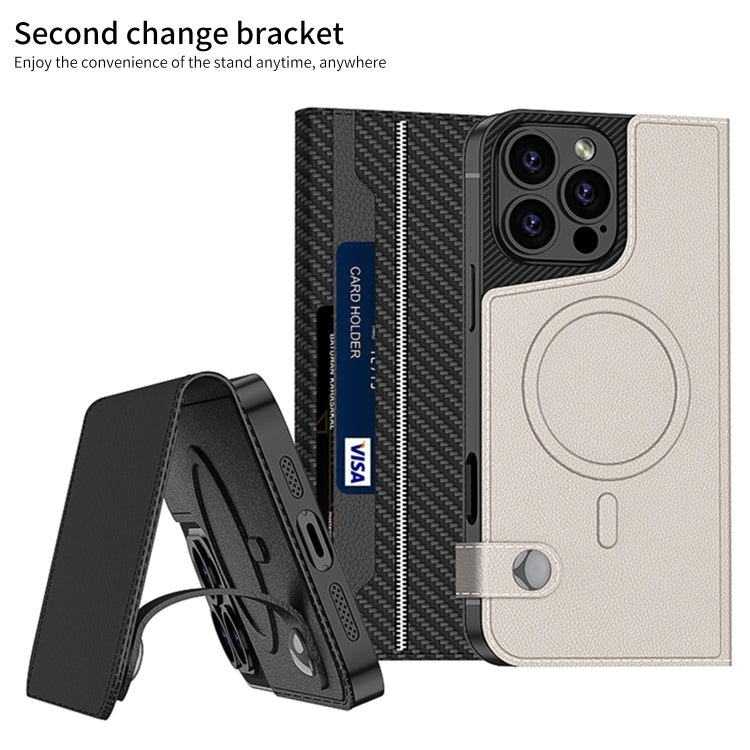 For iPhone 16 Pro Max GKK Detachable Flip Leather MagSafe Phone Case(Titanium Gray) - free shipping - PMC Jewellery - Order now!