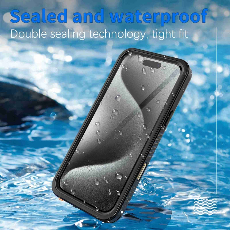 For iPhone 16 Pro RedPepper IP68 Waterproof Triple-proof Phone Case(Black) - free shipping - PMC Jewellery - Order now!
