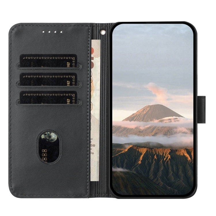 For Samsung Galaxy S25+ 5G Triangle Pattern Buckle Clasp Leather Phone Case(Black) - Galaxy S25+ 5G Cases by PMC Jewellery | Online Shopping South Africa | PMC Jewellery | Buy Now Pay Later Mobicred