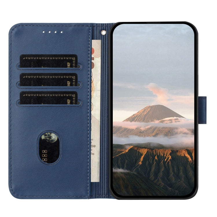 For Samsung Galaxy S25 Ultra 5G Triangle Pattern Buckle Clasp Leather Phone Case(Royal Blue) - Galaxy S25 Ultra 5G Cases by PMC Jewellery | Online Shopping South Africa | PMC Jewellery | Buy Now Pay Later Mobicred