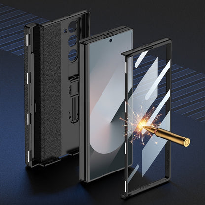 For Samsung Galaxy Z Fold6 GKK Integrated Magnetic Leather Flip Phone Case with Pen Box, Not Included Pen(Titanium Gray) - Galaxy Z Fold6 5G Cases by GKK | Online Shopping South Africa | PMC Jewellery | Buy Now Pay Later Mobicred