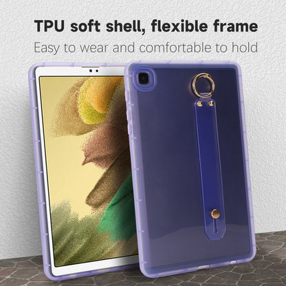 For Samsung Galaxy Tab S9 / S8 / S7 Wristband Holder PC Hybrid TPU Soft Tablet Case(Purple) - Galaxy Tab S9 Cases by PMC Jewellery | Online Shopping South Africa | PMC Jewellery | Buy Now Pay Later Mobicred